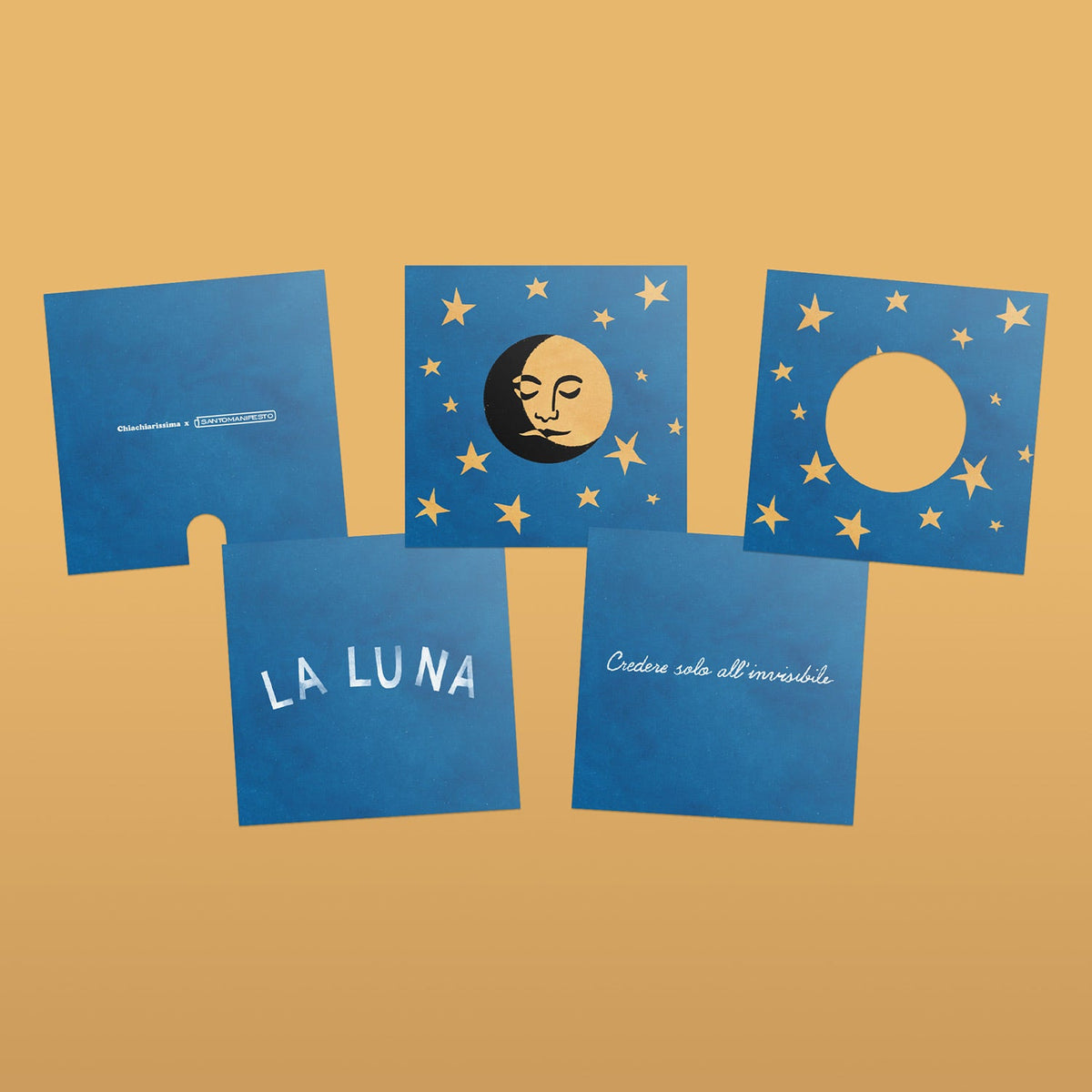 Lampada da tavolo Cubetto "La luna" con lampadina globo effetto porcellana - Santomanifesto