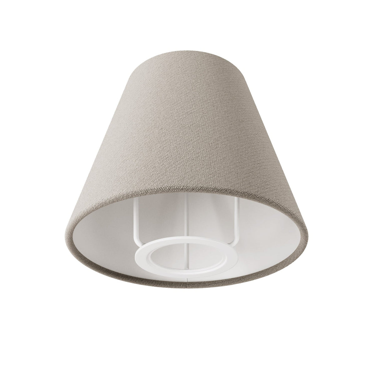 Lampada da tavolo MAG-Y con base metallica tonda e paralume - Nero