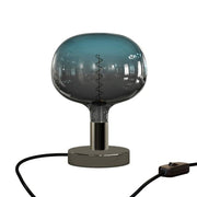 Lampada da tavolo Posaluce Cobble in metallo - Nero perla Interruttore