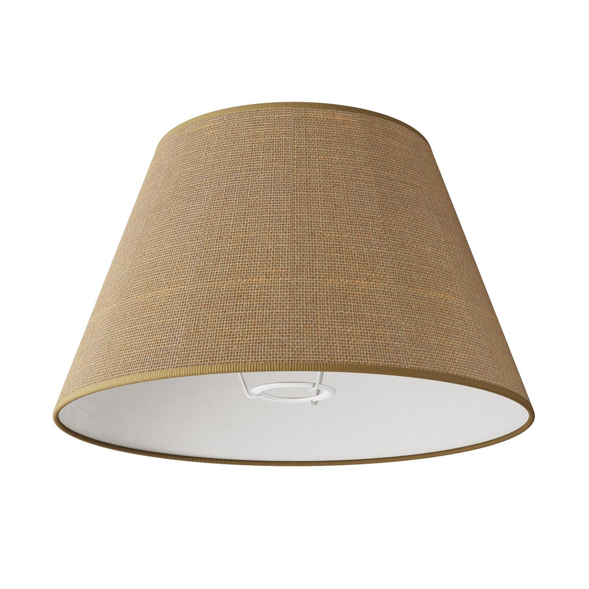 Lampada da terra MAG-Y con base metallica tonda e paralume Impero M - Rame satinato