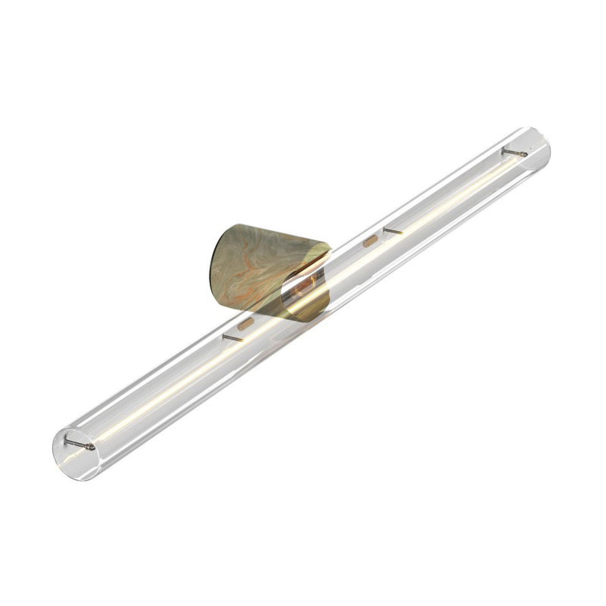 Lampada esse14 da parete o soffitto per lampadina LED S14d - Waterproof IP44 - Effetto Green marble