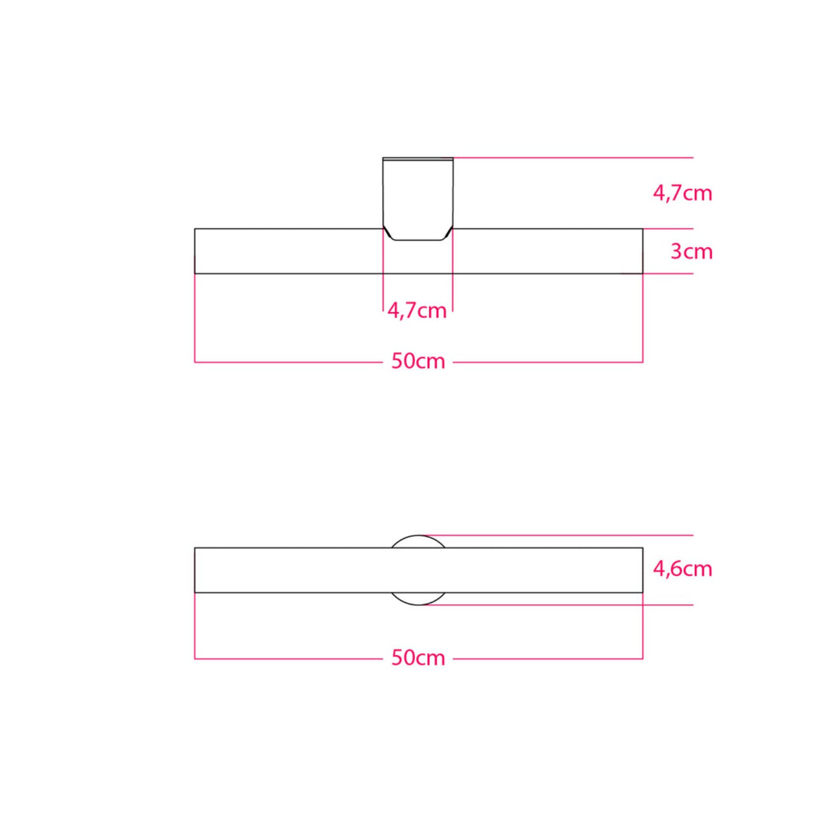 Lampada esse14 da parete o soffitto per lampadina LED S14d - Waterproof IP44 - Neutro