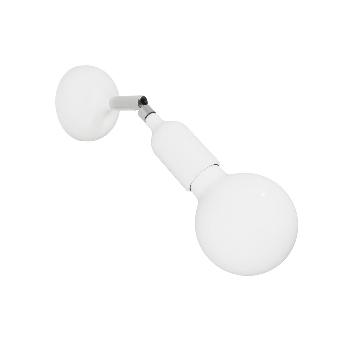 Lampada Fermaluce in silicone con snodo - Bianco
