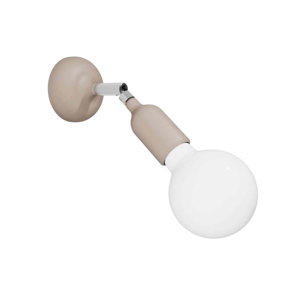Lampada Fermaluce in silicone con snodo - Desert Brown