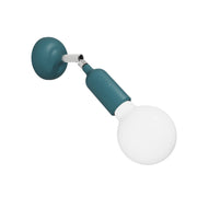 Lampada Fermaluce in silicone con snodo e con interruttore incorporato - Petrolio