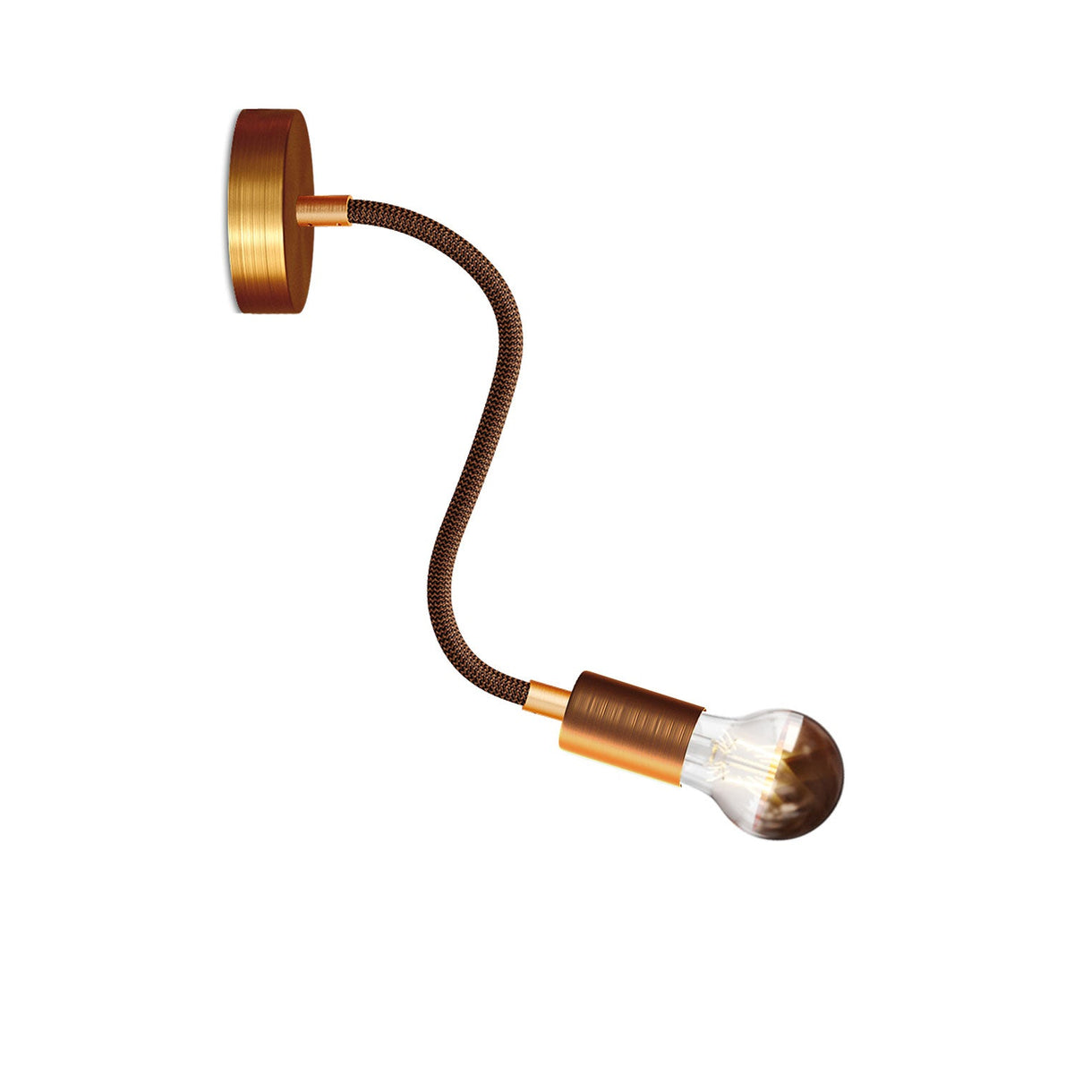 Lampada Flex 30 con lampadina Goccia - Rame satinato