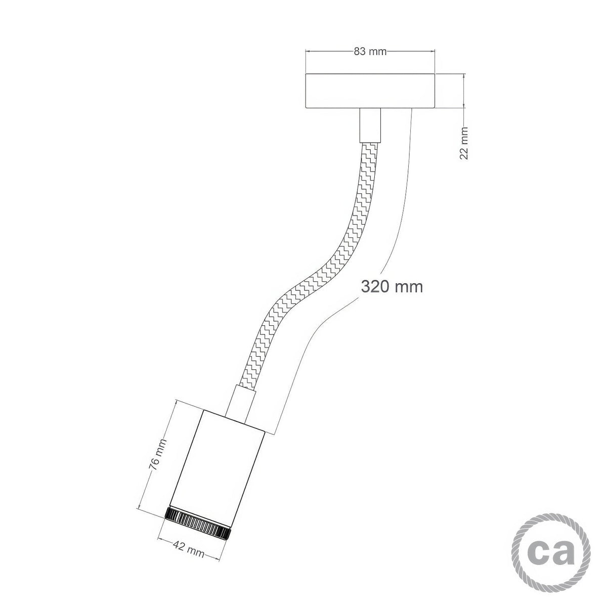 Lampada Mini faretto SPOTLIGHT GU1d0 Flex 30 da parete e soffitto - Titanio satinato