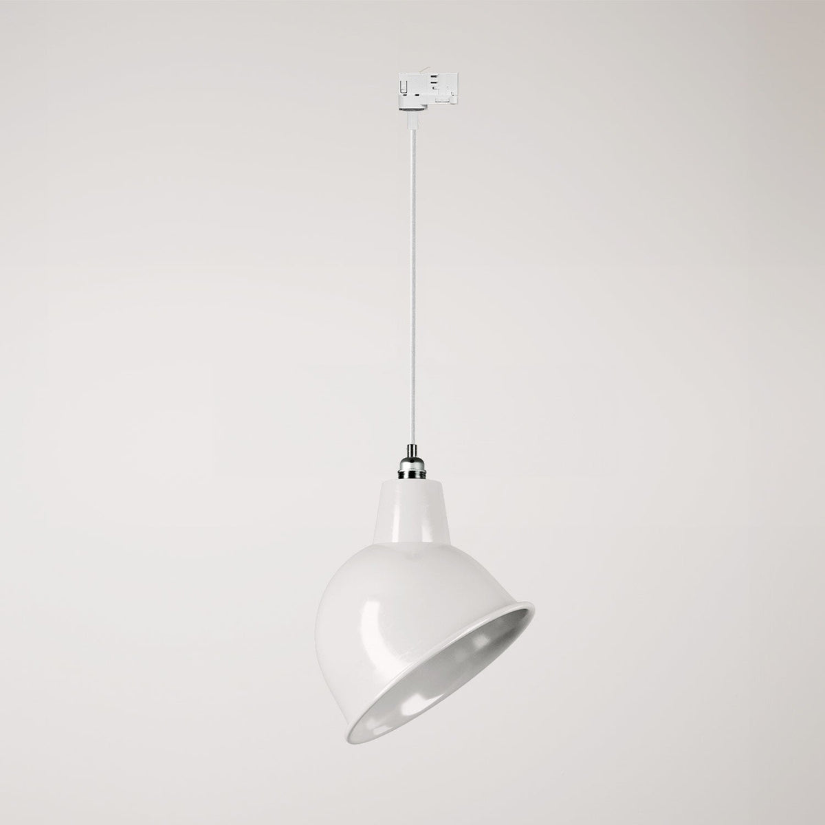 Lampada per binario con paralume Broadway - Bianco