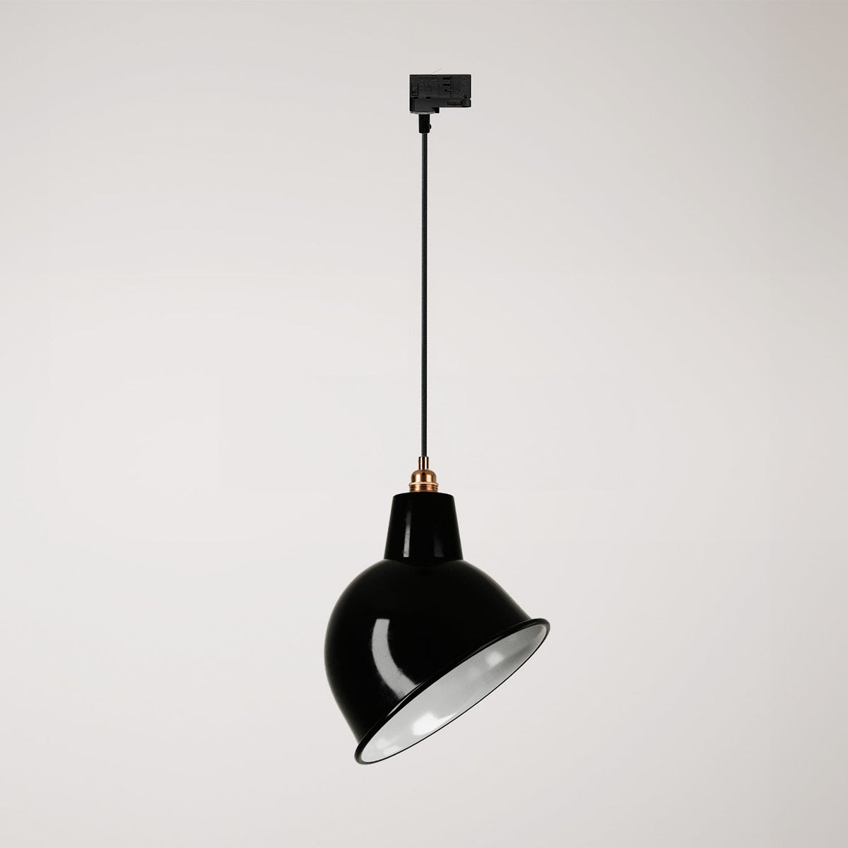 Lampada per binario con paralume Broadway - Nero