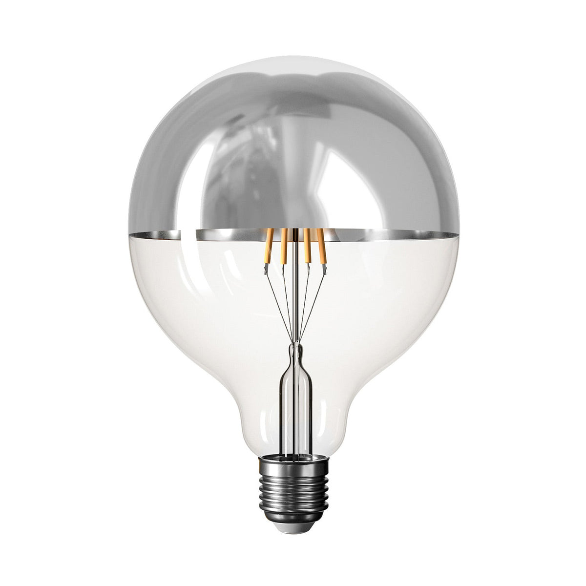 Lampada portatile ricaricabile Cabless01 con lampadina globo mezza sfera argento - Nero