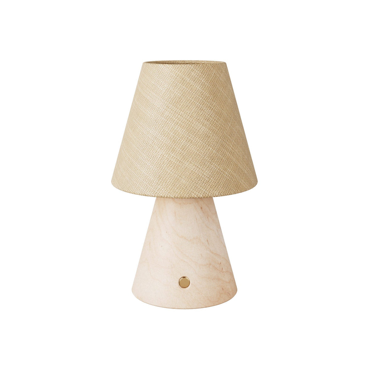 Lampada portatile ricaricabile Cabless11 con lampadina a goccia e paralume - Neutro