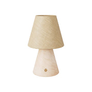Lampada portatile ricaricabile Cabless11 con lampadina a goccia e paralume - Neutro