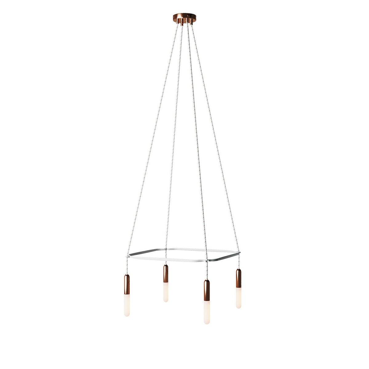Lampadario Cage a 4 cadute P-Light - Rame