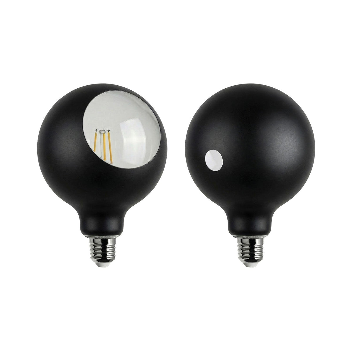 Lampadina LED Camo G125 4,8W 806Lm E27 2700K Dimmerabile - Nero