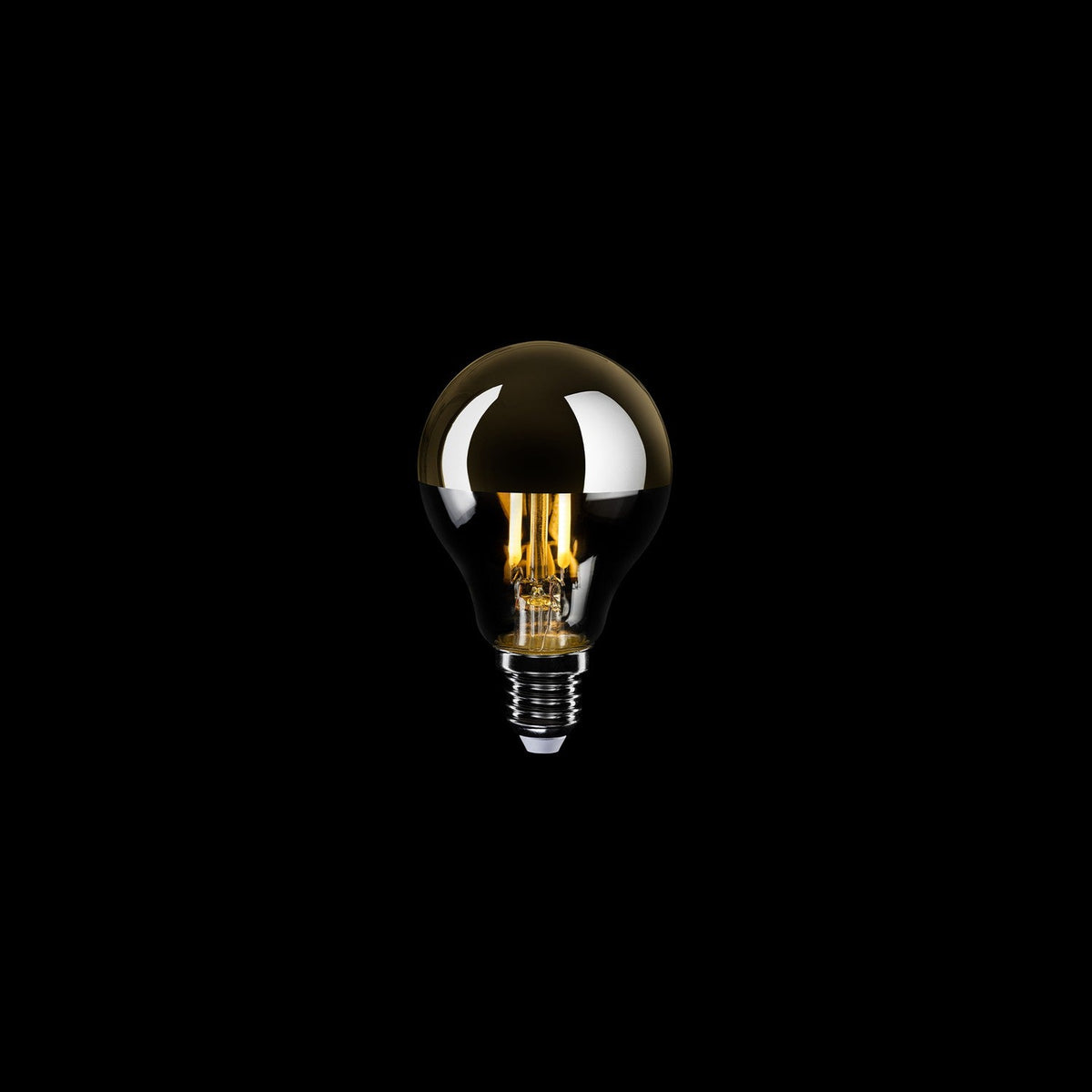 Lampadina LED Mezza Sfera Oro Mini Globo G45 4,8W 380Lm E14 2700K Dimmerabile - A11