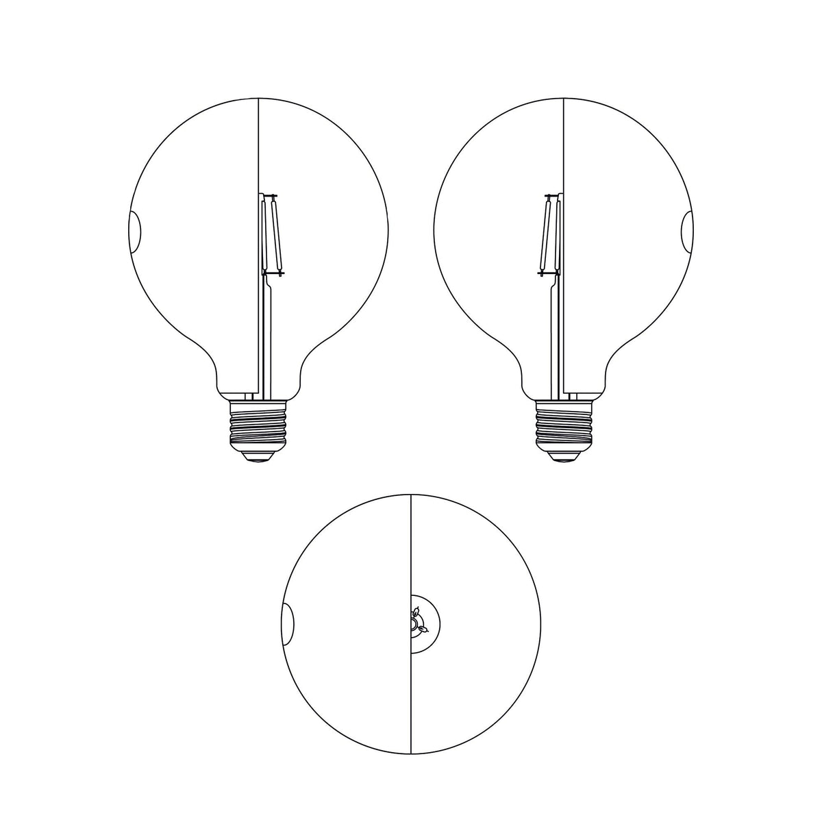 Lampadina LED Talia G125 4,8W 806Lm E27 2700K Dimmerabile - Blu