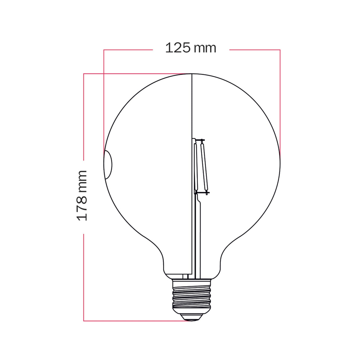 Lampadina LED Talia G125 4,8W 806Lm E27 2700K Dimmerabile - Blu