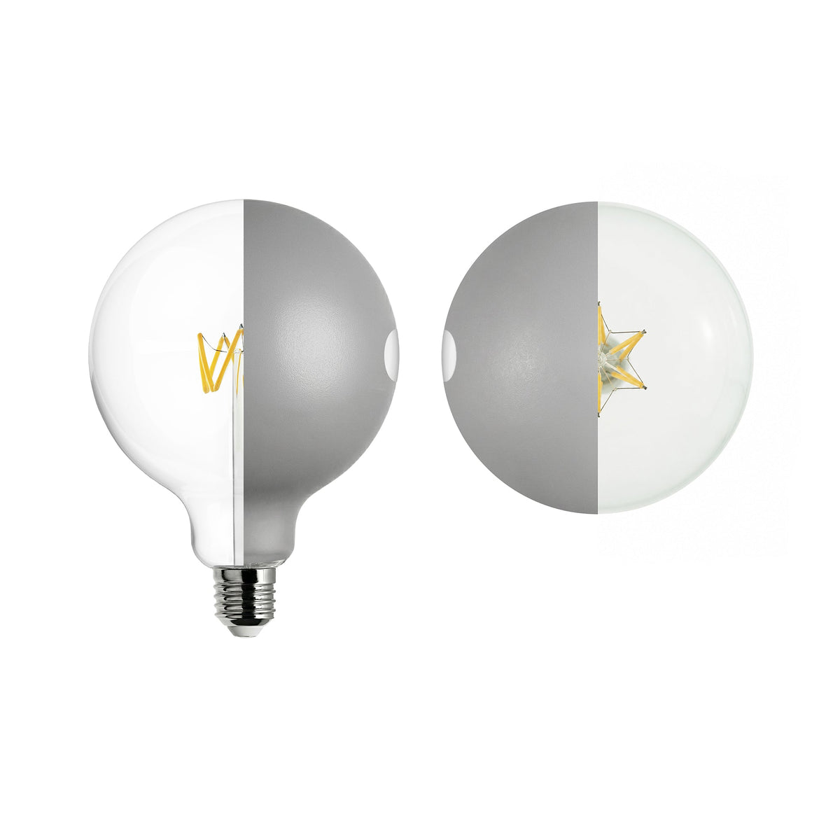 Lampadina LED Talia G125 4,8W 806Lm E27 2700K Dimmerabile - Grigio