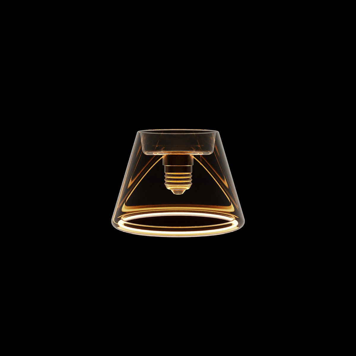 Lampadina LED Trasparente Ghost Line CRI 90 Mini Cone 6W 500Lm E27 2200K Dimmerabile - G07