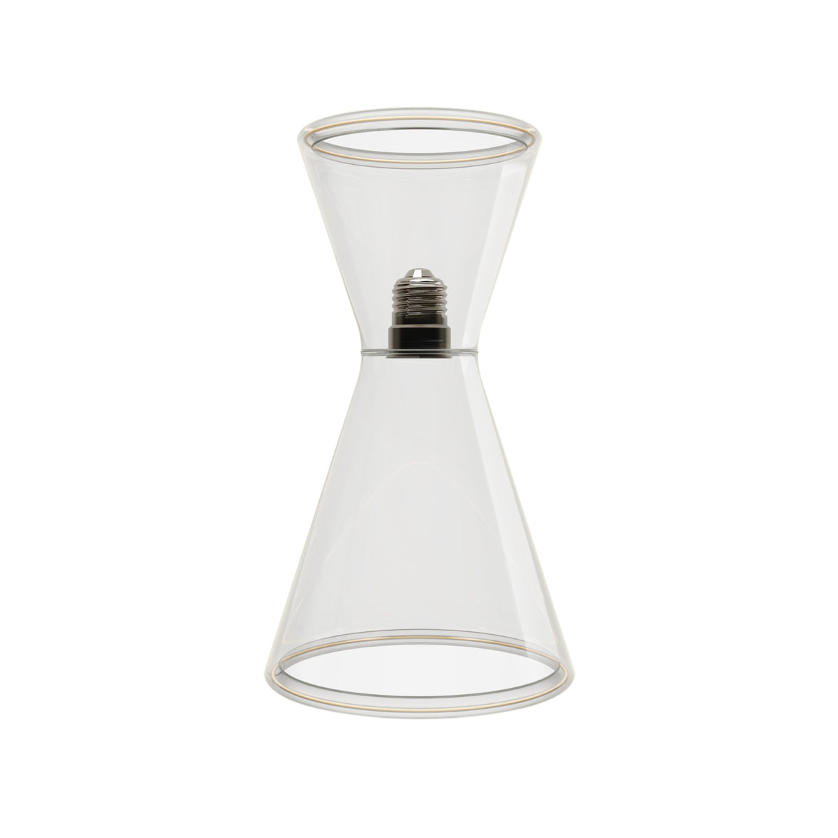 Lampadina LED Trasparente Ghost Line Doppio Cono 8W 780 Lm E27 2200K Dimmerabile - G08