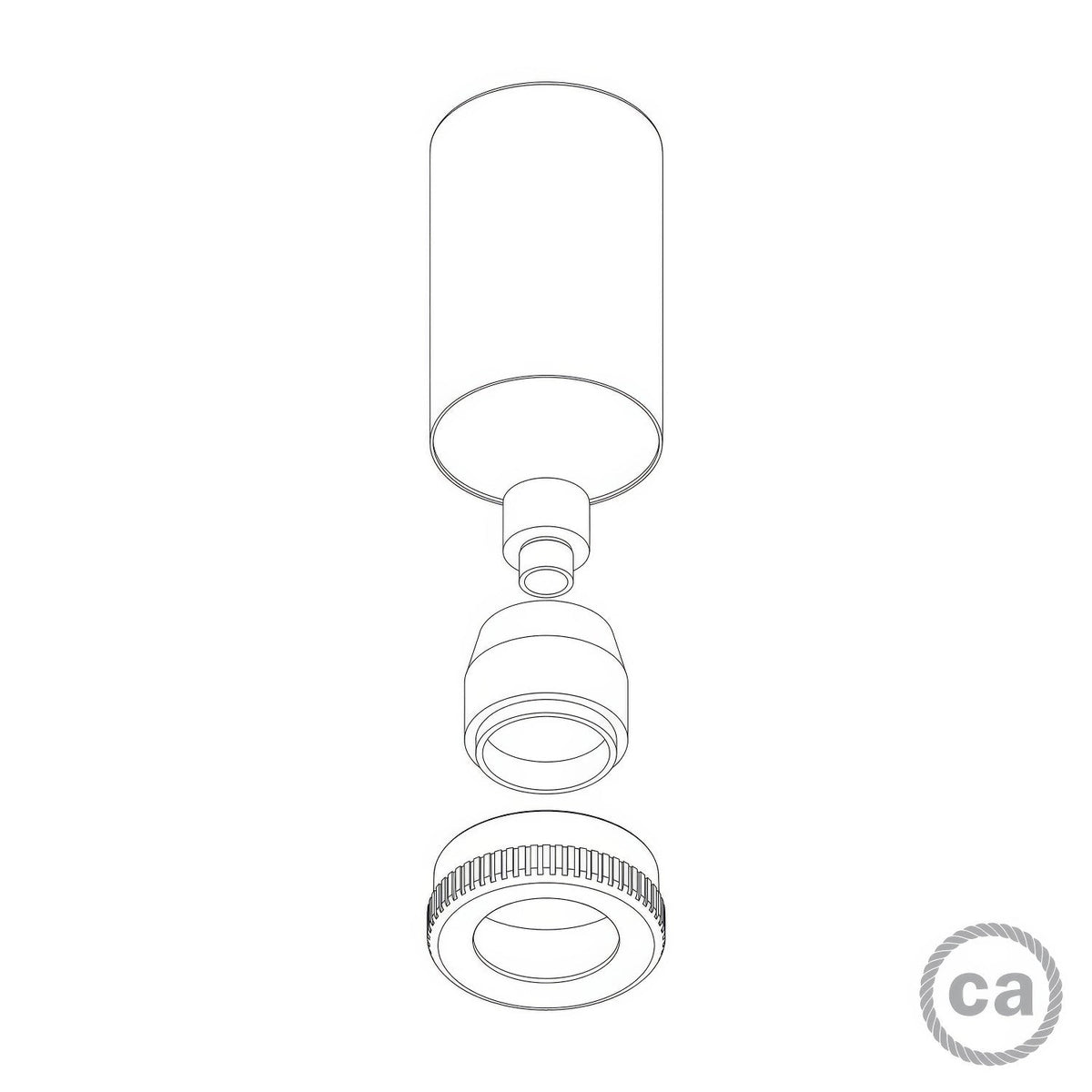 Mini faretto Spotlight LED GU1d0 - Bronzo satinato