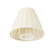 Mini paralume Impero con attacco E27 per lampada da tavolo o applique - Plissettato crema