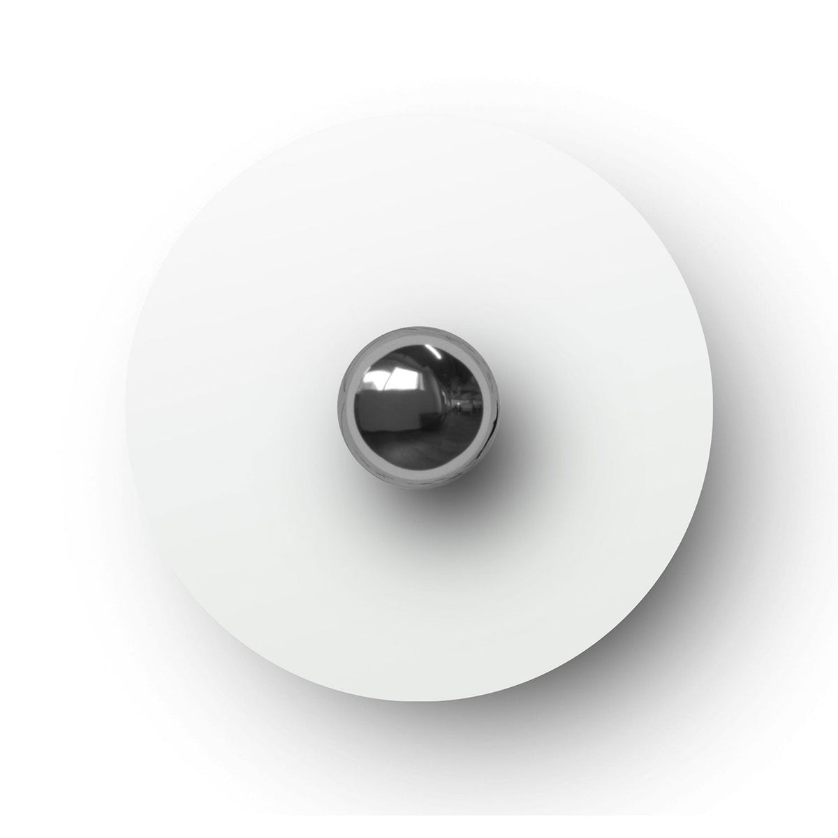 Mini piatto Ellepì 'Solid Color' Bianco per lampade, diametro 24 cm - Made in Italy