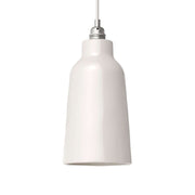 Paralume Bottiglia in ceramica, collezione Materia - Made in Italy - Bianco lucido
