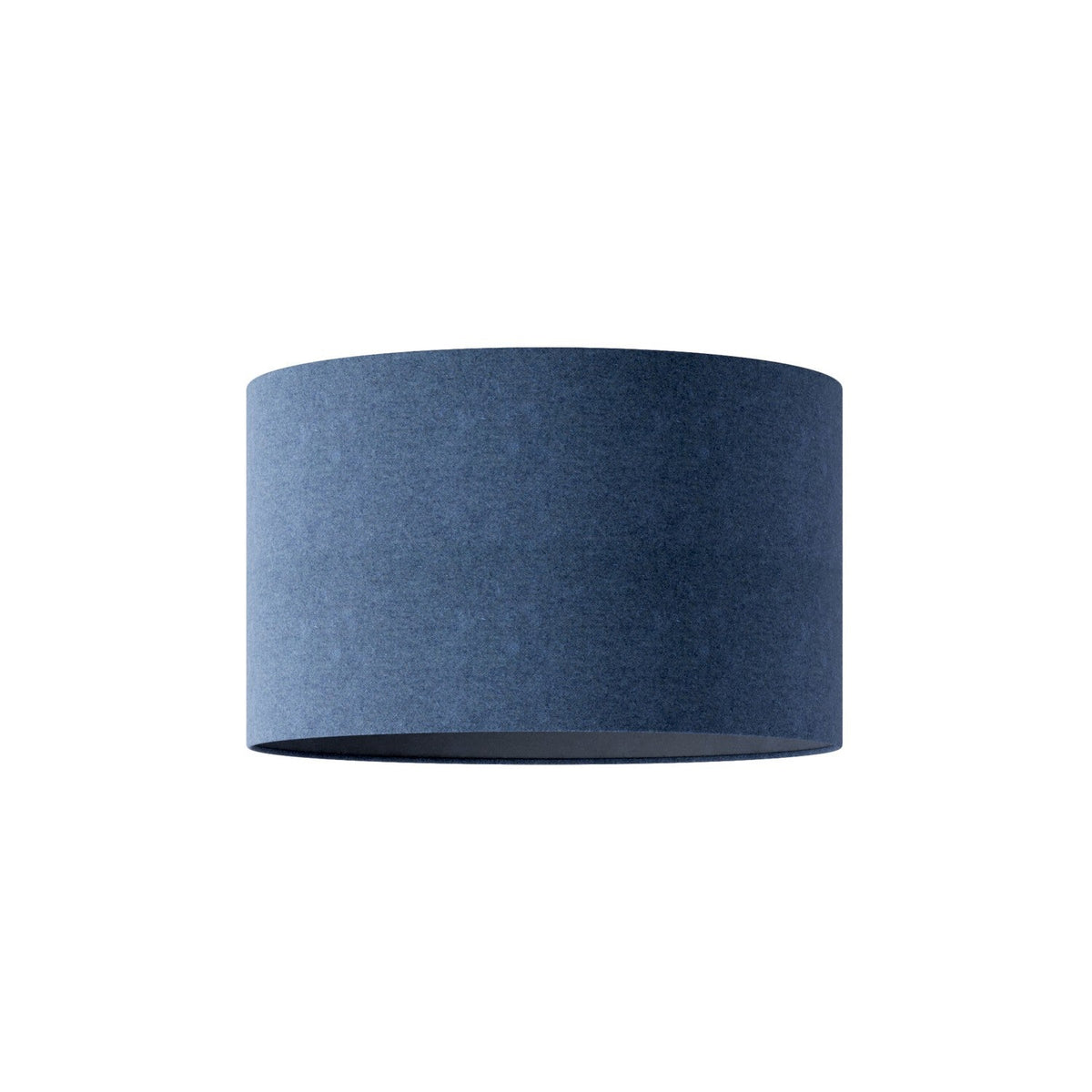 Paralume Cilindro L in tessuto con attacco E27 - Made in Italy - Lana Blu