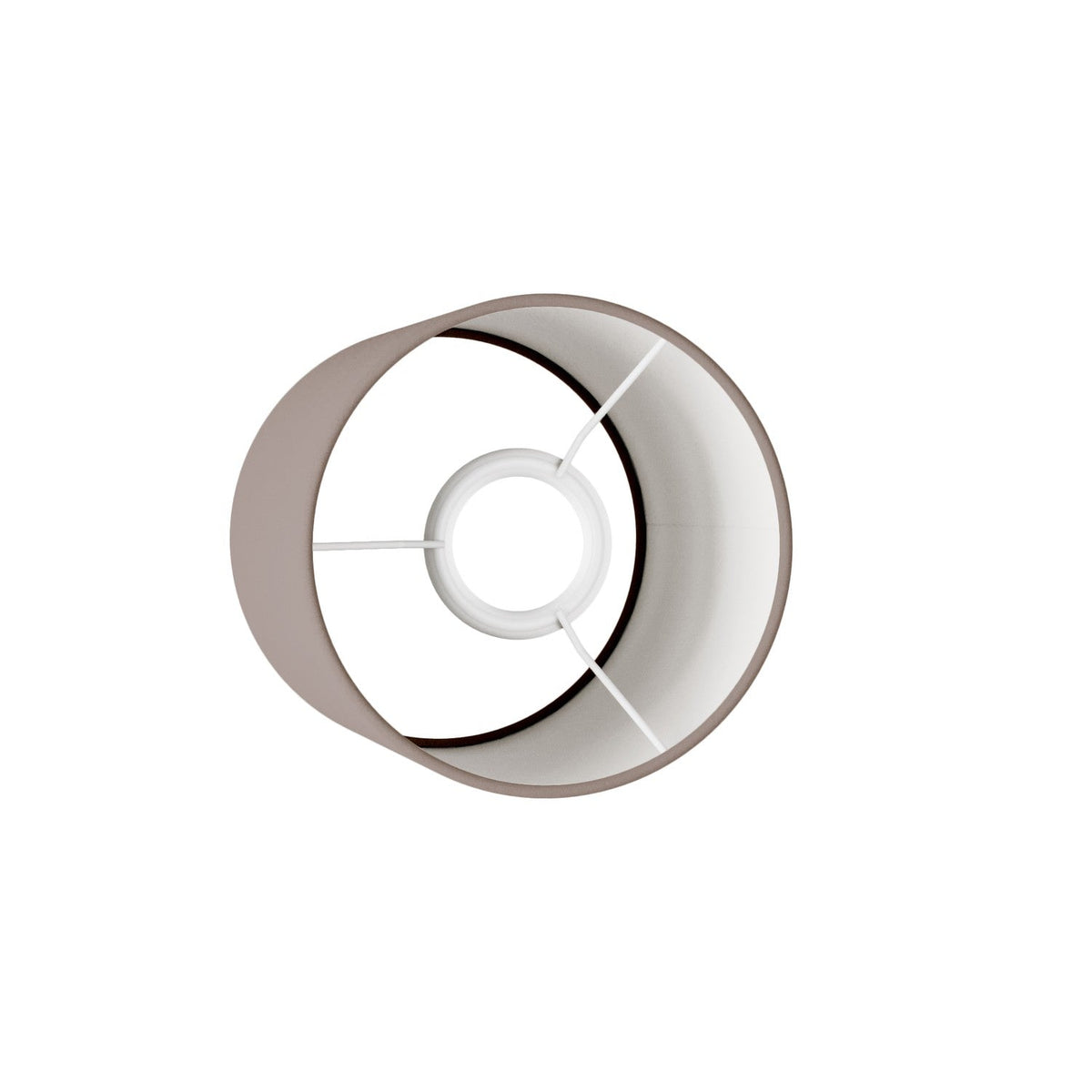 Paralume Cilindro S in tessuto con attacco E27 - Made in Italy - Arenal Cenere