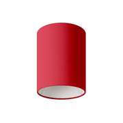 Paralume Cilindro S in tessuto con attacco E27 - Made in Italy - Teletta Rosso