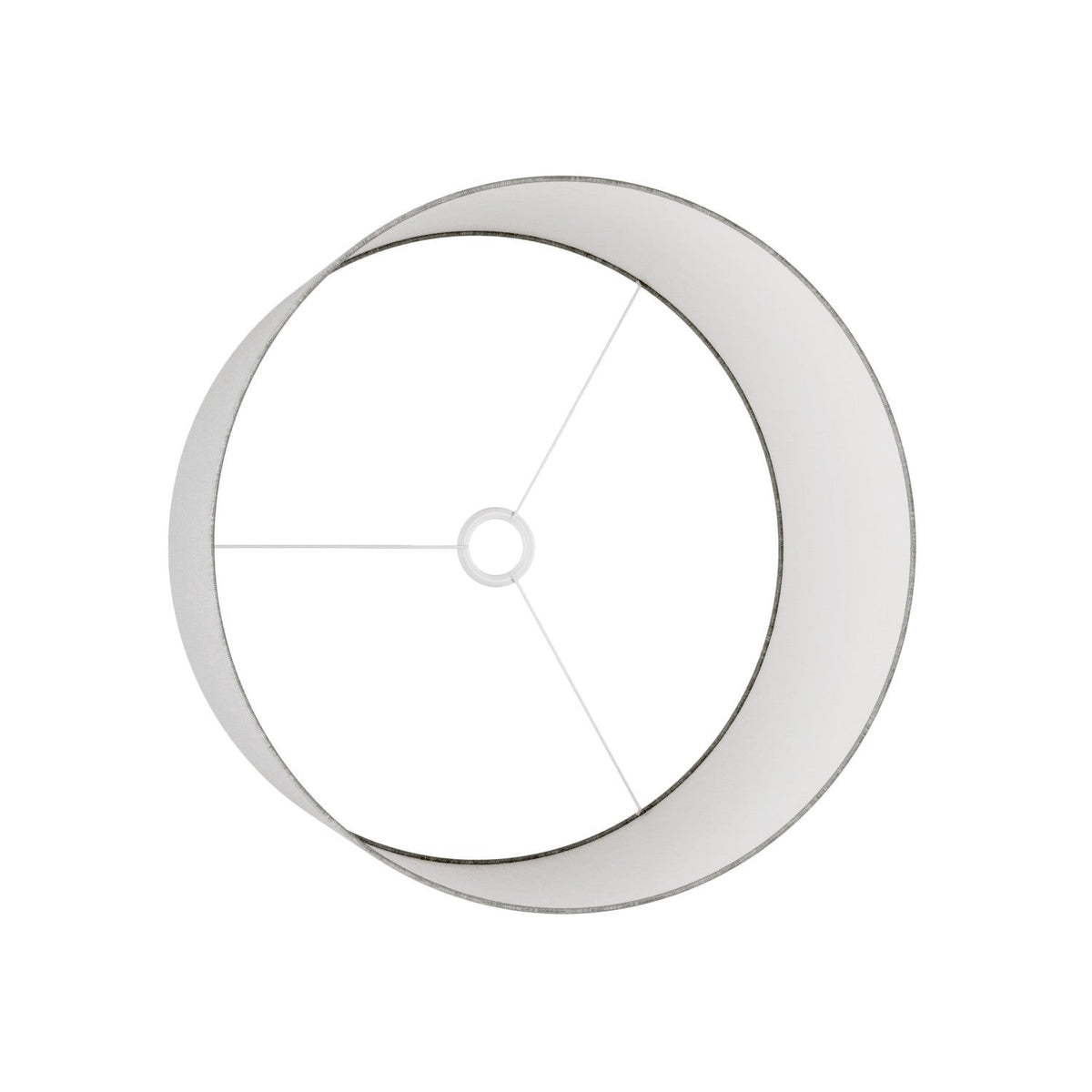 Paralume Cilindro XL in tessuto con attacco E27 - Made in Italy - Camelot Grigio