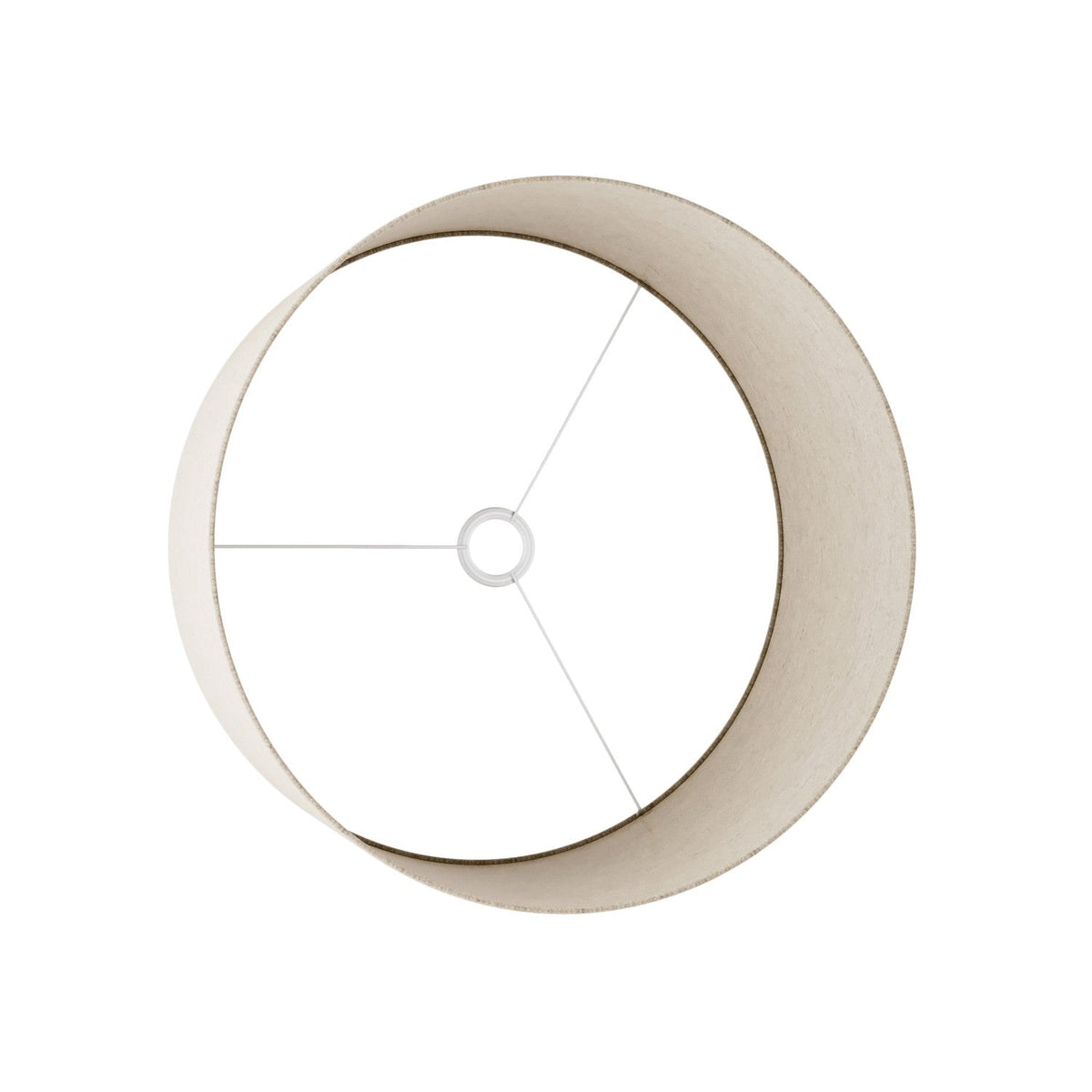 Paralume Cilindro XL in tessuto con attacco E27 - Made in Italy - Lana Beige