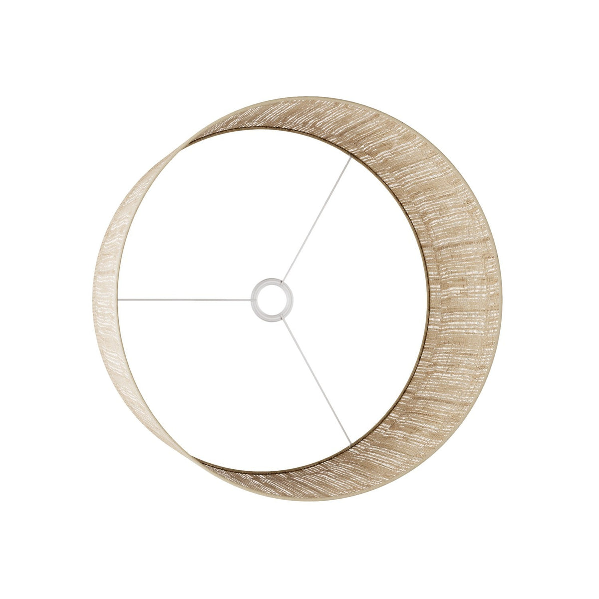 Paralume Cilindro XL in tessuto con attacco E27 - Made in Italy - Raphia