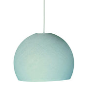 Paralume Cupola in filo 100% fatto a mano - Poliestere Azzurro polvere