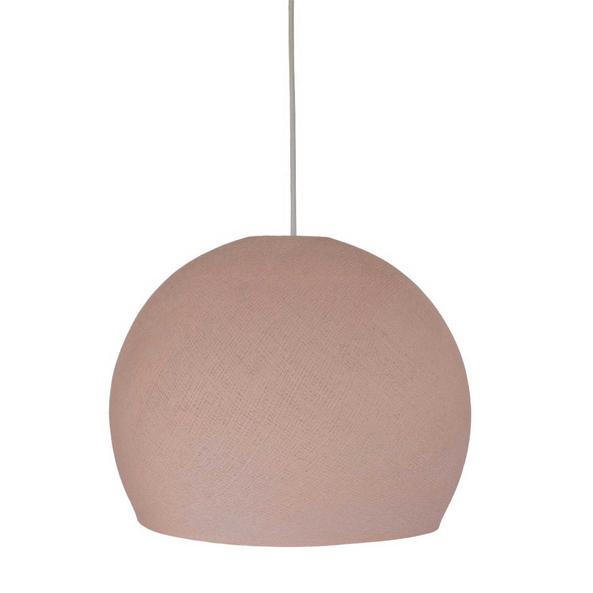 Paralume Cupola in filo 100% fatto a mano - Poliestere Rosa confetto