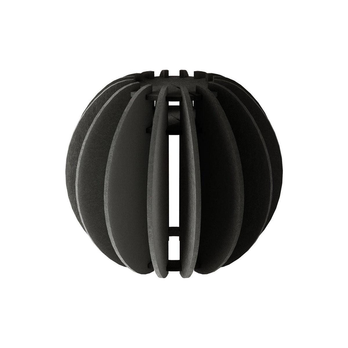 Paralume ellittico LAMPSHHADE in materiale fonoassorbente - Nero melange