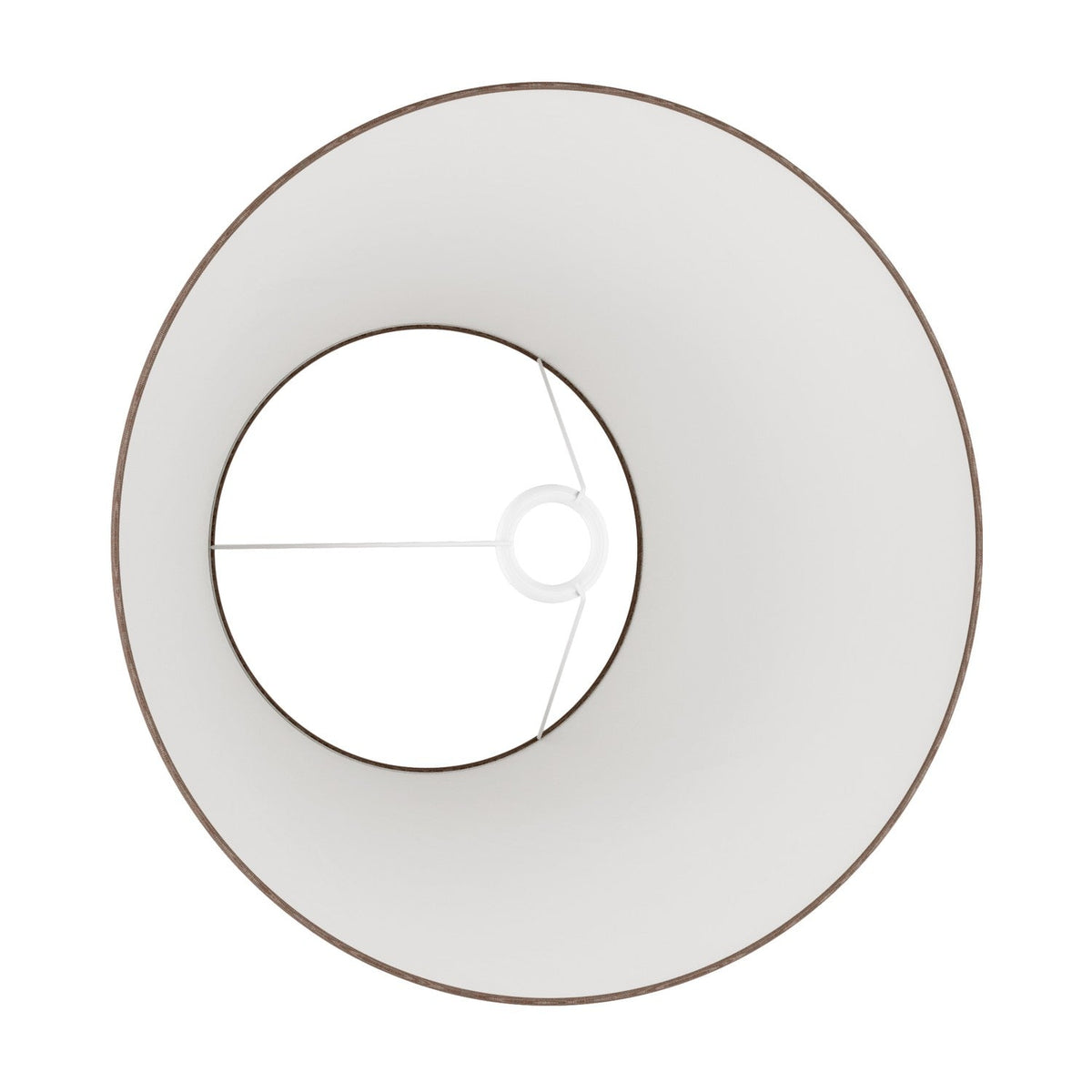 Paralume Impero L per lampada da tavolo o applique con attacco E27 - Made in Italy - Camelot Marrone