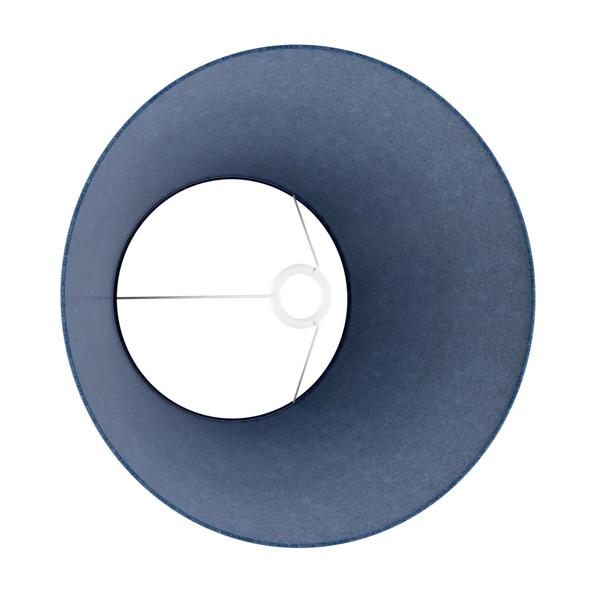 Paralume Impero L per lampada da tavolo o applique con attacco E27 - Made in Italy - Lana Blu