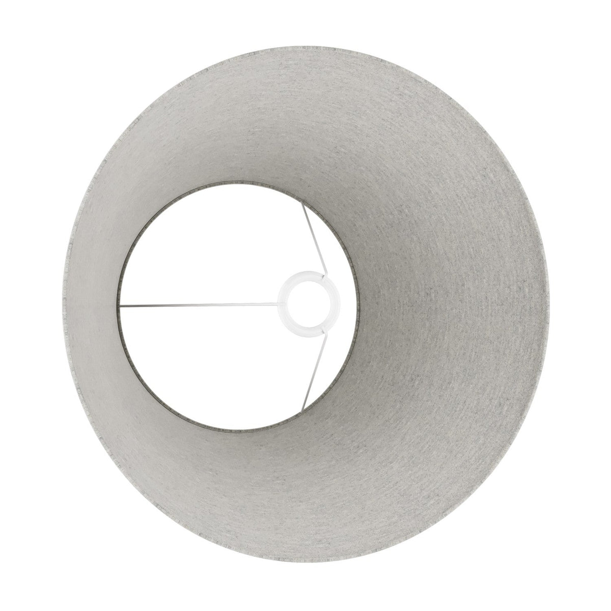 Paralume Impero L per lampada da tavolo o applique con attacco E27 - Made in Italy - Lana Grigio Chiaro