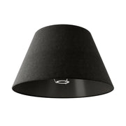 Paralume Impero L per lampada da tavolo o applique con attacco E27 - Made in Italy - Lana Grigio Scuro