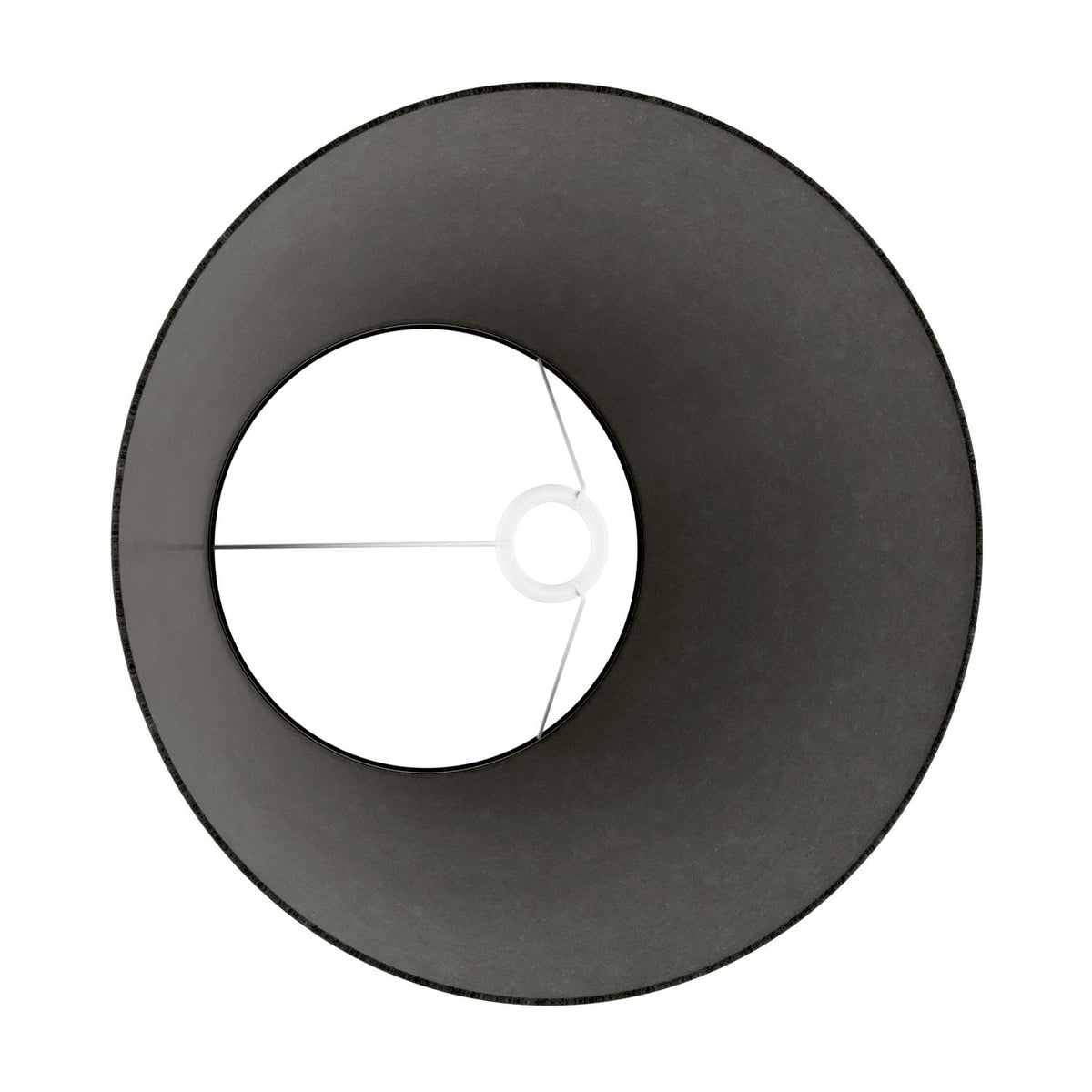 Paralume Impero L per lampada da tavolo o applique con attacco E27 - Made in Italy - Lana Grigio Scuro