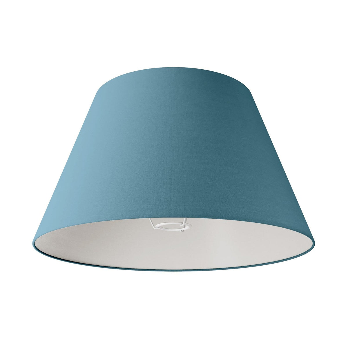 Paralume Impero L per lampada da tavolo o applique con attacco E27 - Made in Italy - Teletta Azzurro