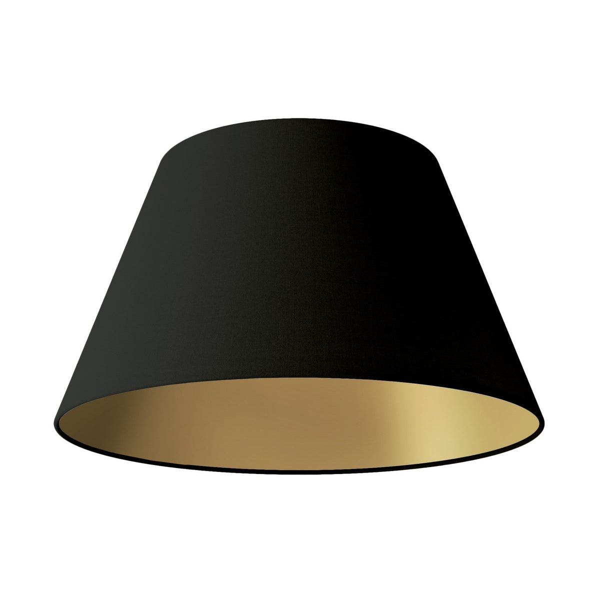 Paralume Impero M per sospensione con attacco E27 - Made in Italy - Nero/Oro