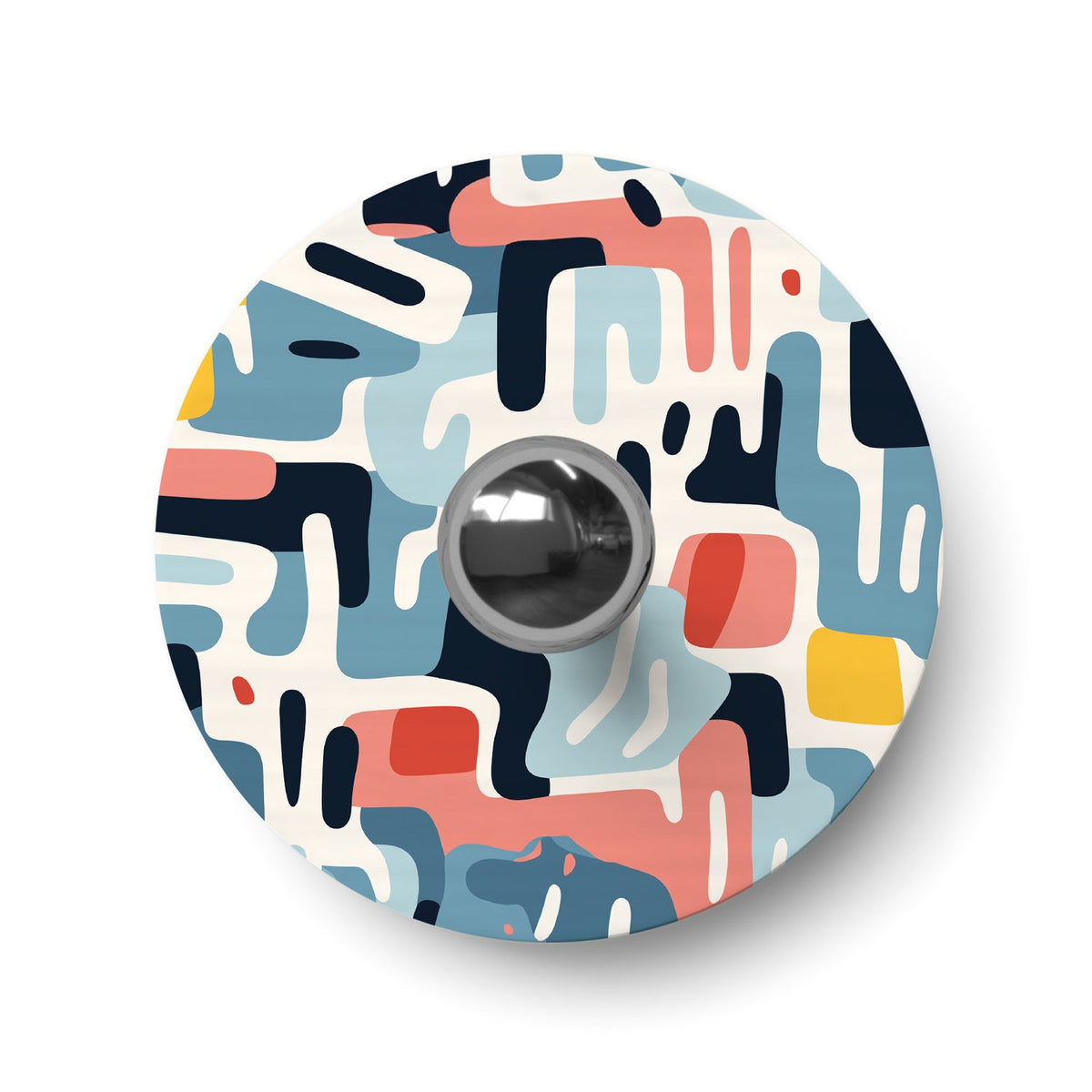 Paralume mini piatto Ellepì con disegni geometrici 'Kaleidoscope' Geometria 1, diametro 24 cm - Made in Italy