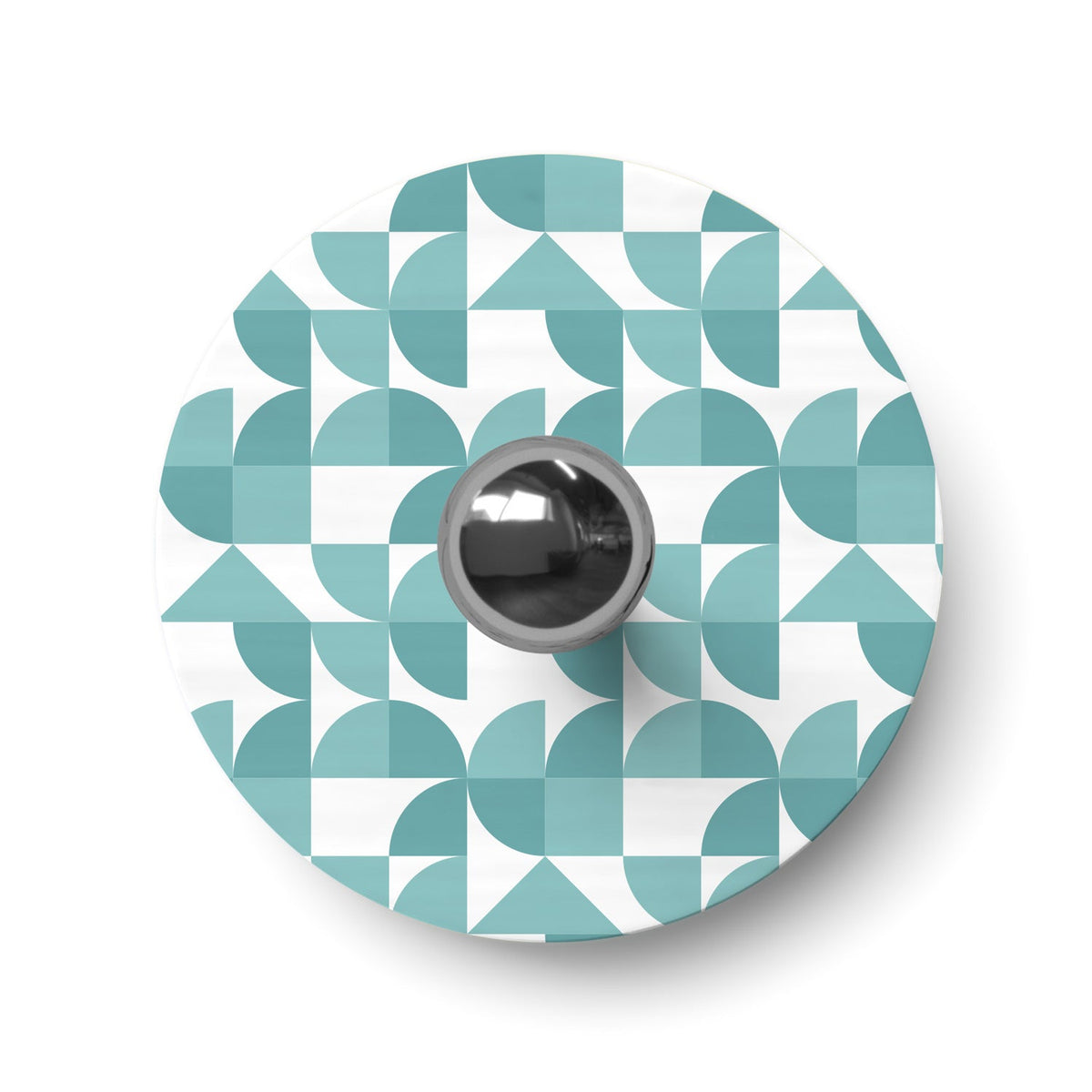 Paralume mini piatto Ellepì con disegni geometrici 'Kaleidoscope' Geometria 3, diametro 24 cm - Made in Italy