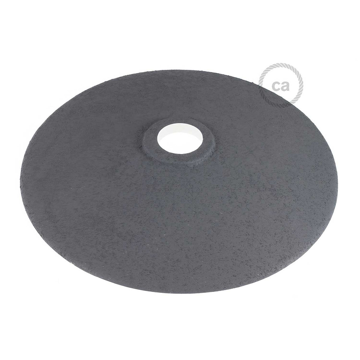 Paralume Piatto in ceramica per sospensione - Made in Italy - Effetto cemento
