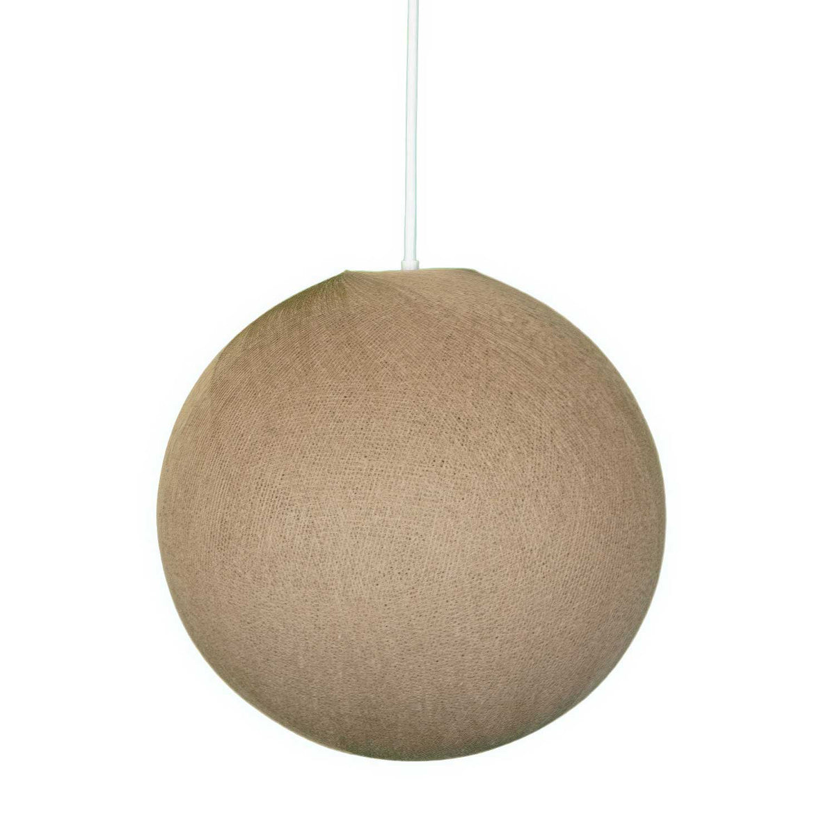 Paralume Sfera in filo 100% fatto a mano - Poliestere Cappuccino