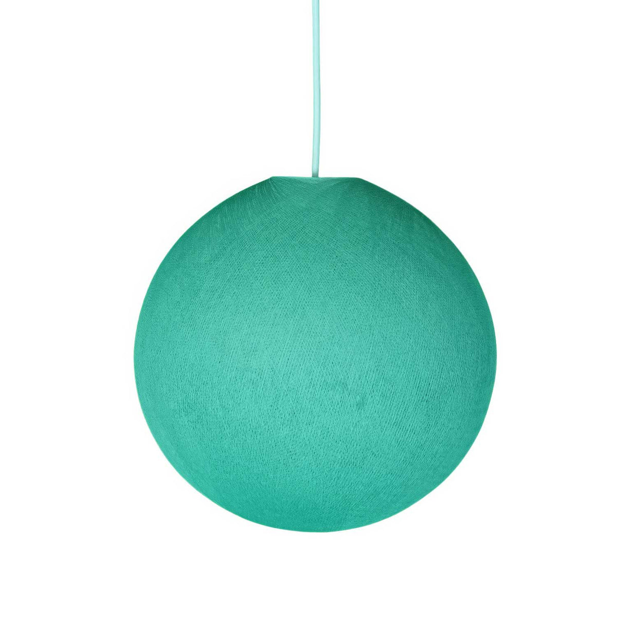 Paralume Sfera in filo 100% fatto a mano - Poliestere Turchese