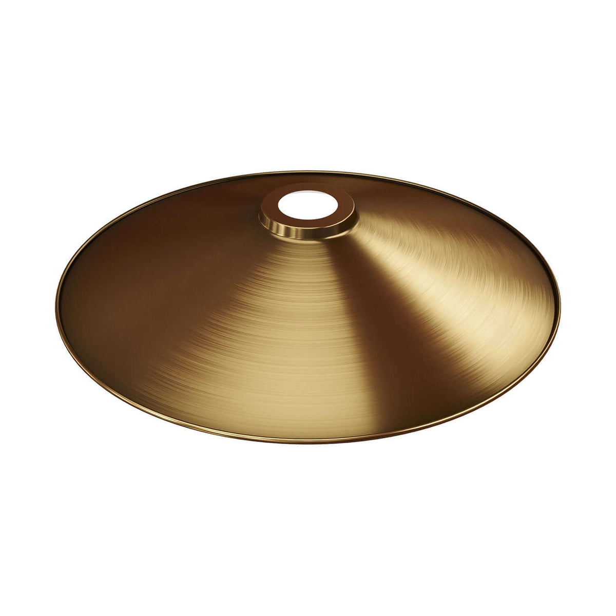Paralume Swing in metallo smaltato per portalampada E27 - Bronzo satinato